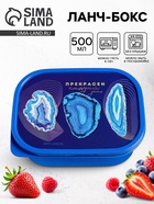 Ланч - бокс прямоугольный «Прекрасен», 500 мл - Фото 1