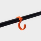 Стойка для одежды «Радуга», 82,5×42×150 см, чёрная - Фото 4