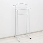 Вешалка костюмная «Стиль», 47×34,8×108 см, цвет белое серебро - Фото 1