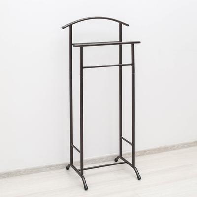 Вешалка костюмная «Стиль», 47×34,8×108 см, цвет медный антик