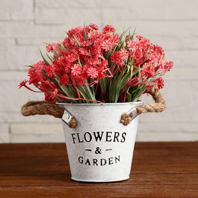 Бонсай в горшке "Василёчки" 18х18 см, микс