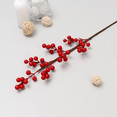 Декор ветка «Веточка калины», 1.5×80 см