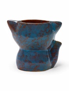 Декоративный горшок для цветов «Лисёнок Фред», керамический, 200 мл, 9×8.5×10 см, голубой 5274435