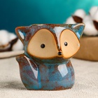 Декоративный горшок для цветов «Лисёнок Фред», керамический, 200 мл, 9×8.5×10 см, голубой 5274435