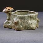 Кашпо "Пень с грибами" 15*12*8см - Фото 4