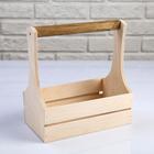 Кашпо деревянное 21×12×22(7) см "Таёжный дух", Flowers & Presents - фото 53677754