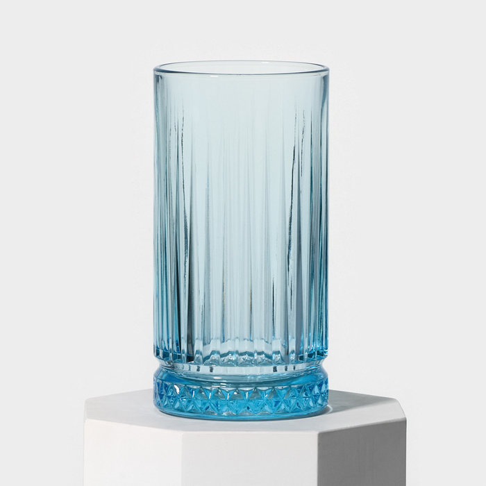 Набор стаканов 445 мл «Элизия», 4 шт, цвет синий