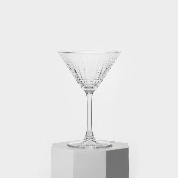 Набор стеклянных бокалов для мартини Elysia, 220 мл, 4 шт - фото 1908612868