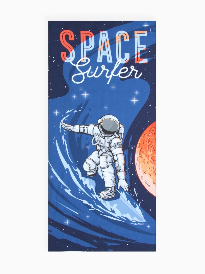 Полотенце пляжное «Этель» Space surfer, 70×140 см, хлопок 100% - Фото 1