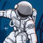 Полотенце пляжное «Этель» Space surfer, 70×140 см, хлопок 100% - Фото 2