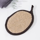 Спонж «Хлопок и джут», 12×14 см, МИКС - Фото 3