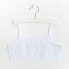 Топ для девочки, цвет белый, рост 152-158 см - фото 24724652