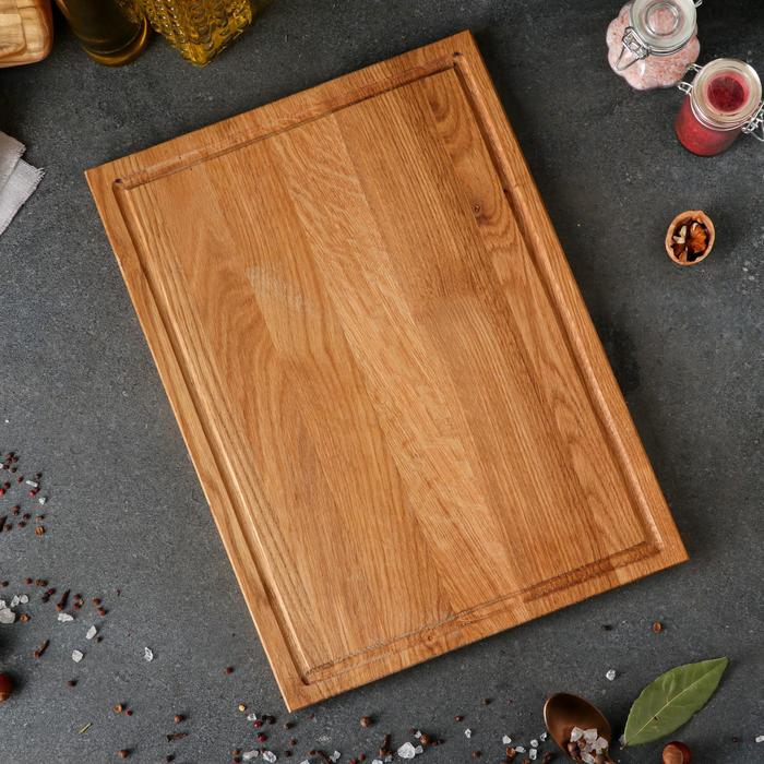 Доска разделочная "Эко", 30 х 40 см, массив дуба - Фото 1