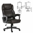 Кресло офисное BRABIX PREMIUM "Favorite EX-577", пружинный блок, кожа, коричневое, 531936 - фото 108933975