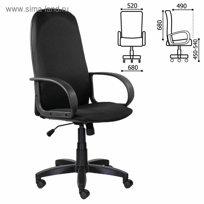 Кресло офисное BRABIX "Praktik EX-279", ткань JP/экокожа, черное, 532019 - Фото 1