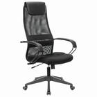 Кресло офисное BRABIX PREMIUM "Stalker EX-608 PL", ткань-сетка/кожзам, черное, 532090 - фото 108933993