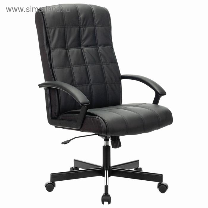 Кресло офисное BRABIX "Quadro EX-524", экокожа, черное, 532104 - Фото 1
