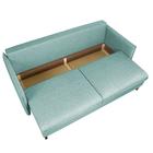 Диван прямой «Матис» с подлокотниками, спальное место 1300×1950 мм, ткань рогожка, цвет azure - Фото 4