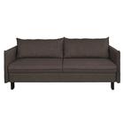 Диван прямой «Матис» с подлокотниками, спальное место 1300×1950 мм, ткань рогожка, цвет coffee - Фото 1