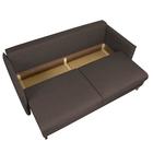 Диван прямой «Матис» с подлокотниками, спальное место 1300×1950 мм, ткань рогожка, цвет coffee - Фото 4