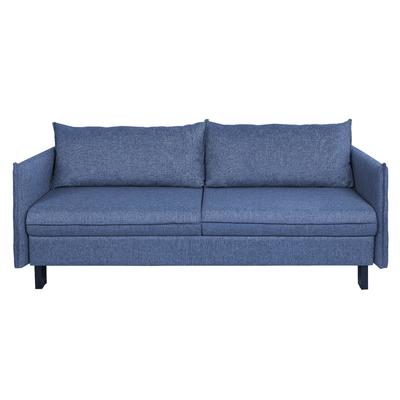 Диван прямой «Матис» с подлокотниками, спальное место 1300×1950 мм, ткань рогожка, цвет ocean