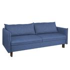 Диван прямой «Матис» с подлокотниками, спальное место 1300×1950 мм, ткань рогожка, цвет ocean - Фото 2