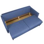 Диван прямой «Матис» с подлокотниками, спальное место 1300×1950 мм, ткань рогожка, цвет ocean - Фото 4