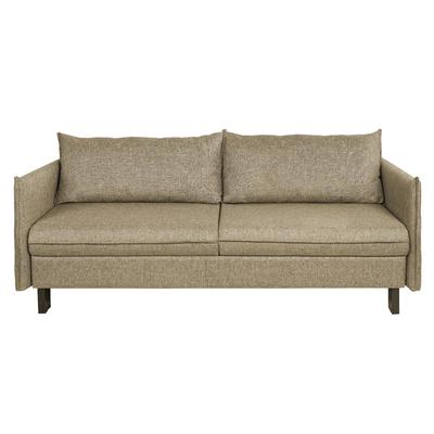 Диван прямой «Матис» с подлокотниками, спальное место 1300×1950 мм, ткань рогожка, цвет beige