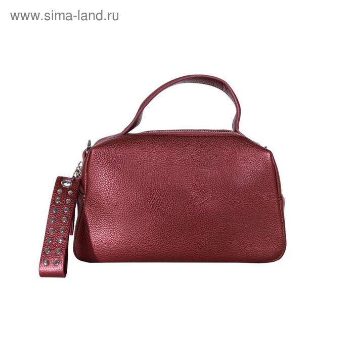 304-06 8072 Женская сумка кожаная Ludor Красный - Фото 1