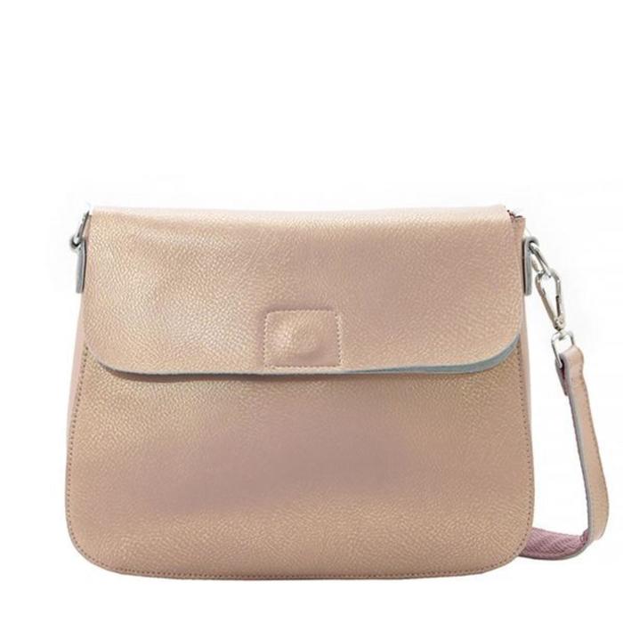 306-20 8107 Женская сумка кожаная Ludor Пудровый - Фото 1