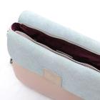 306-20 8107 Женская сумка кожаная Ludor Пудровый - Фото 3