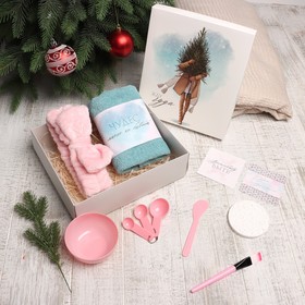 Подарочный набор новогодний 'Жду чудо' полотенце и аксессуары