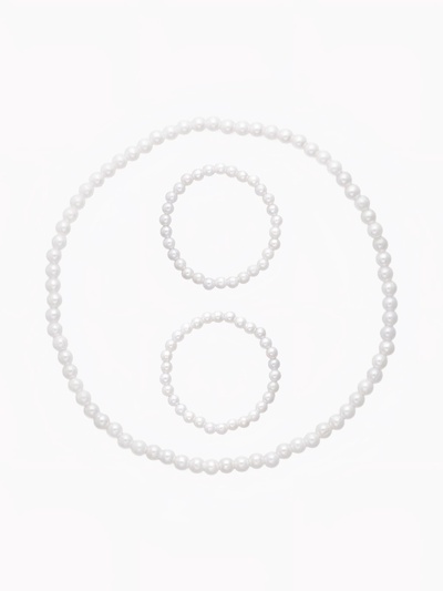 Набор детский «Выбражулька» 3 предмета: бусы, 2 браслета, d=6 см бусинки