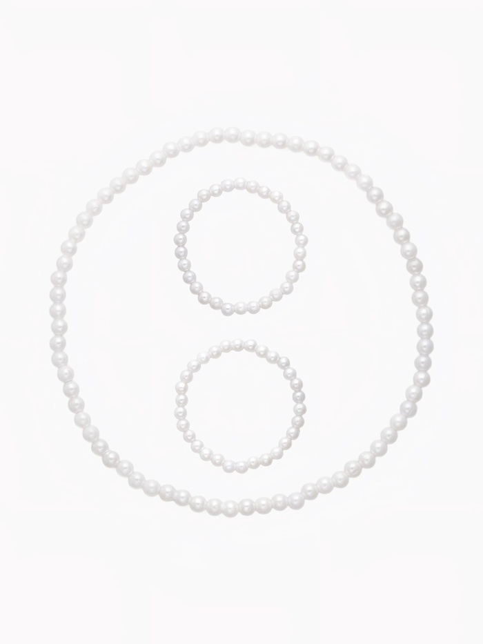 Набор детский «Выбражулька» 3 предмета: бусы, 2 браслета, d=6 см бусинки