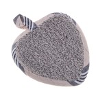 Мочалка-скрабер для тела «Розмари. Сердце», махровая, с петлёй - Фото 1