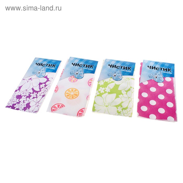 Салфетка для уборки, NAP-240, 30×30 см, цвет МИКС - Фото 1