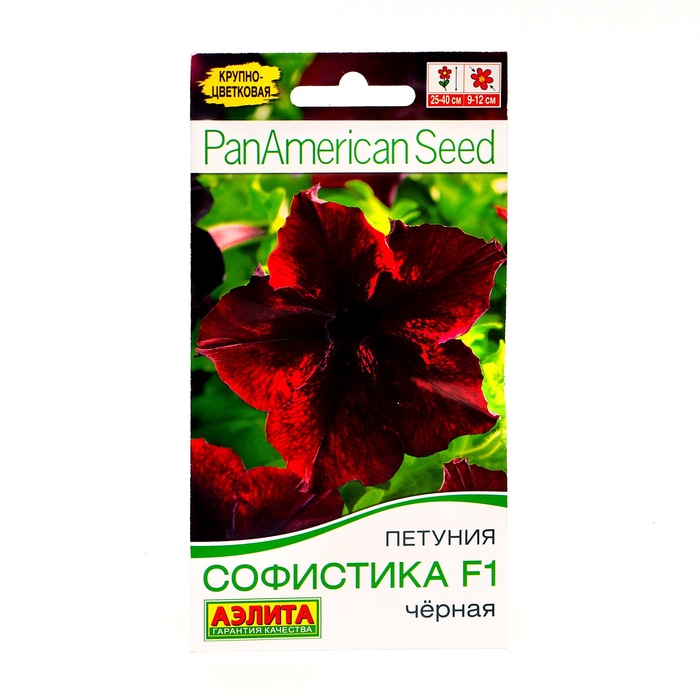 Семена Петуния Софистика черная F1 крупноцветковая, 4 шт., - Фото 1