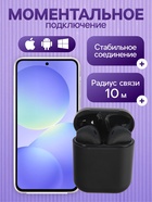 Наушники беспроводные Luazon i12, TWS, вкладыши, Bluetooth 5.0, 35/300 мАч, сенсор, чёрные матовые - Фото 2