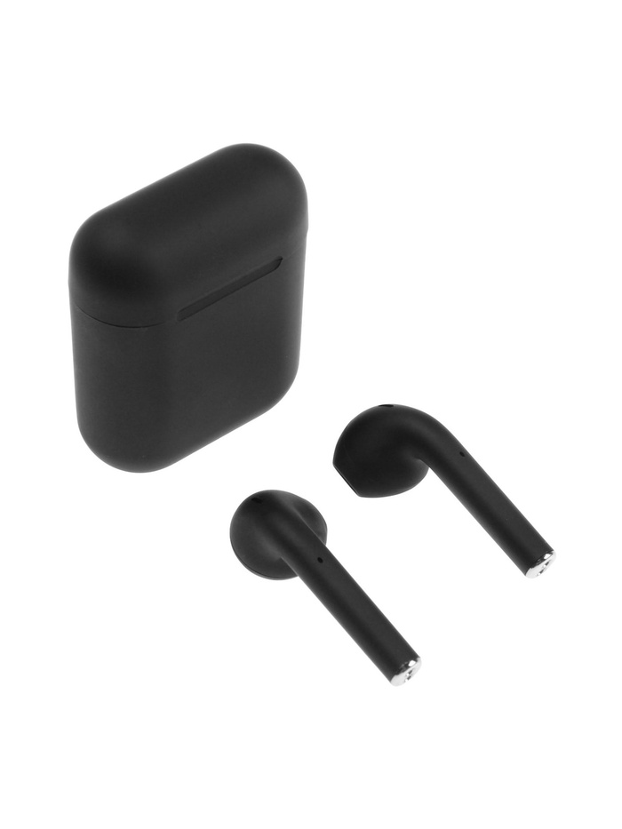 Наушники беспроводные Luazon i12, TWS, вкладыши, Bluetooth 5.0, 35/300 мАч, сенсор, чёрные матовые - фото 51470045 Наушники беспроводные Luazon i12, TWS, вкладыши, Bluetooth 5.0, 35/300 мАч, сенсор, чёрные матовые - фото 51470045