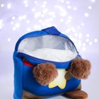 Новогодний детский рюкзак «Мишка со звездой», 24х24 см, на новый год - фото 8857439