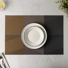 Салфетка сервировочная на стол «Пудра», 45,5×30 см, цвет коричнево-серый - Фото 5