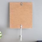 Крючок декоративный дерево "Сердце на веревочке" 23,5х13,2х4,5 см - фото 804374685