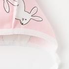 Чепчик детский, цвет розовый/зайцы, рост 56 см - Фото 2