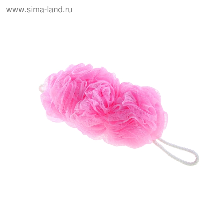 Мочалка для тела «Роскошь», d=10 см, цвет МИКС - Фото 1