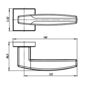 

Ручка раздельная ARC USQ2 BB/SBB-17, цвет коричневая бронза, матовая коричневая бронза