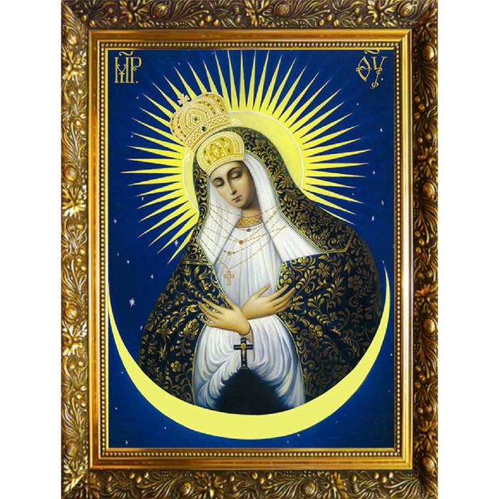 Алмазная мозаика «Остробрамская икона Божией Матери» 30x40 см, 34 цвета - Фото 1