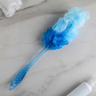 Мочалка на ручке двухцветная Доляна, 30 гр, цвет МИКС - Фото 3