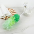 Мочалка на ручке двухцветная Доляна, 30 гр, цвет МИКС - Фото 7