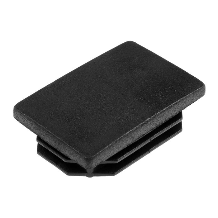 Заглушка ТУНДРА внутренняя 60×40 универсальная, черная - Фото 1