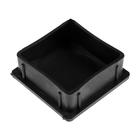 Заглушка ТУНДРА внутренняя 80?80, черная (комплект 6 шт) - фото 34891241